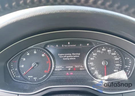 2017 Audi A4 2.0T Premium z USA, uszkodzony, nr VIN WAUANAF45HN009374